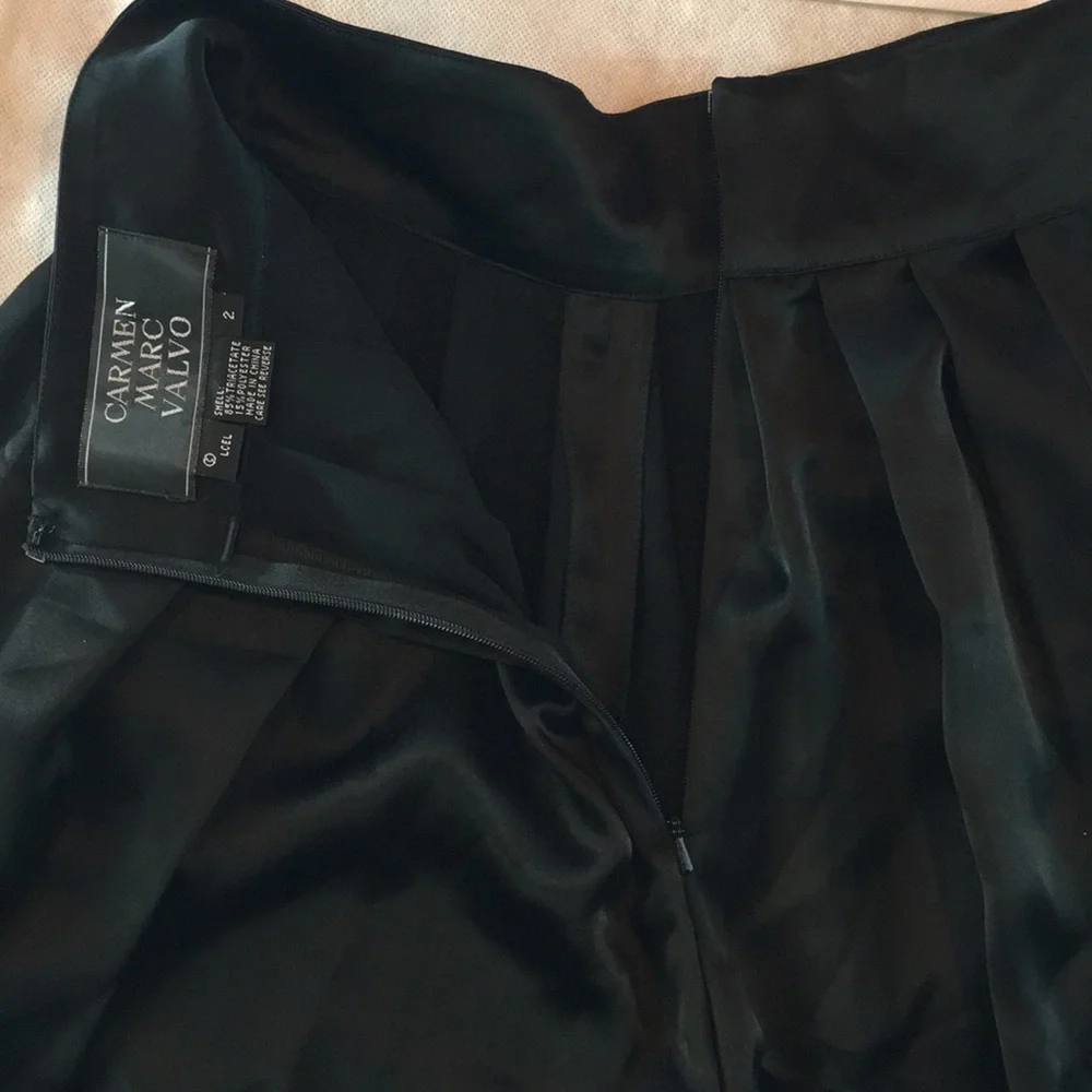 Carmen Marc Valvo Wide Leg High waisted dress Pants EUC - Picture 7 of 10